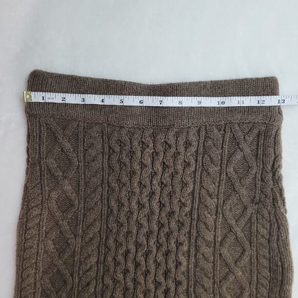 Axel Arigato NWT Cable Knit Mini Wool Skirt Size XS  Brown Preppy Academia - Picture 3 of 9